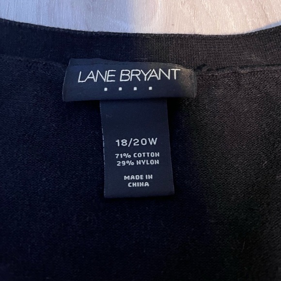 Black low v cross neck line long sleeve - Picture 5 of 5